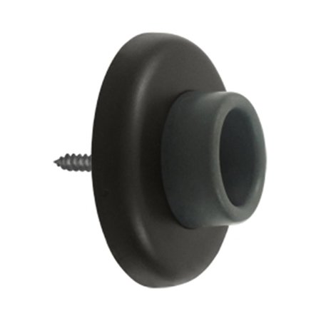 PATIOPLUS 2.5 in. Diameter Wall Mount Concave Flush Bumper, Oil Rubbed Bronze - Steel PA2667276